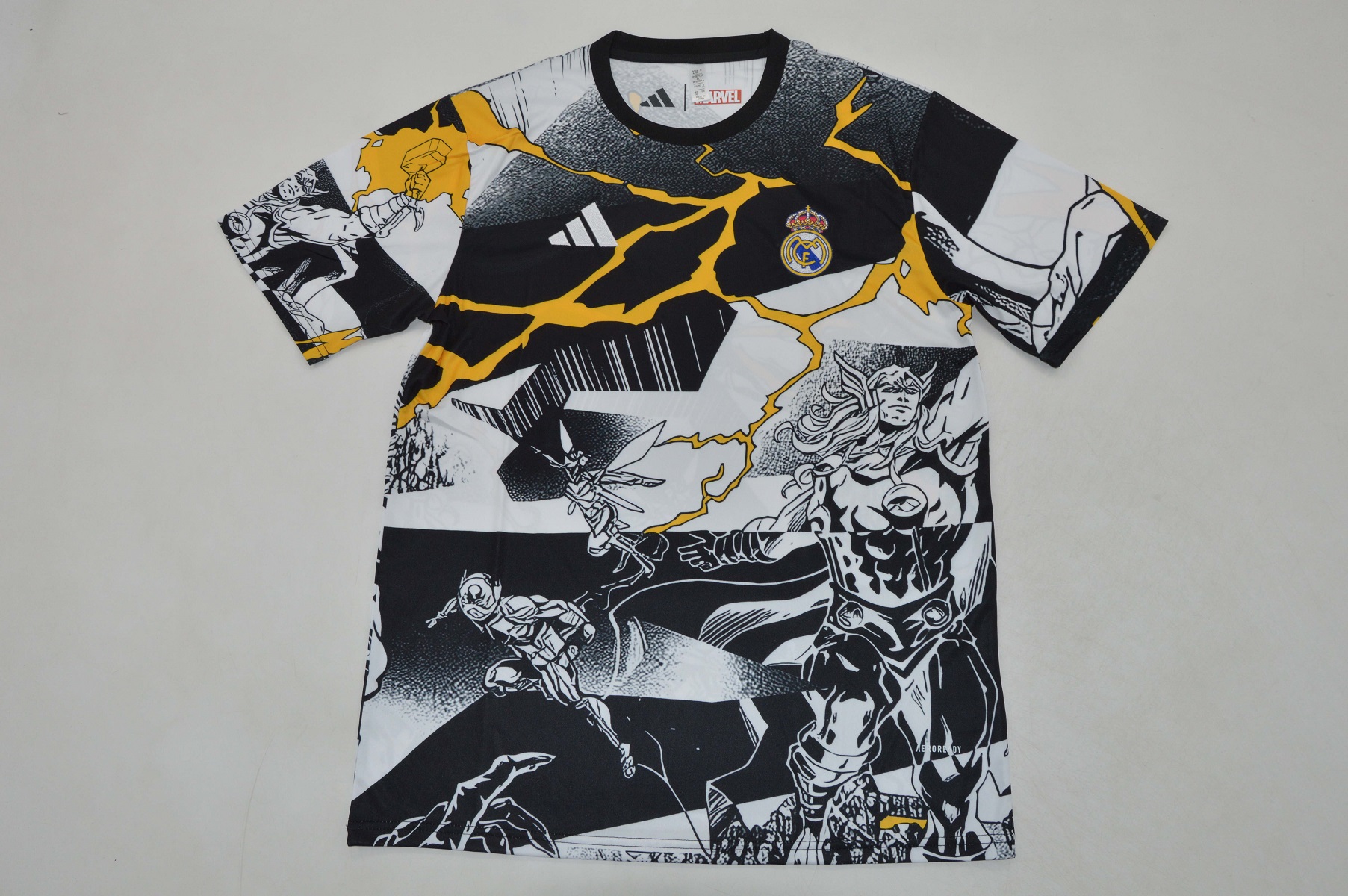 AAA Quality Real Madrid 25/26 Special White/Black/Yellow Jersey